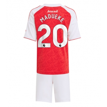 Billige Fotballdrakt Arsenal Noni Madueke #20 Replika Hjemmedraktsett Barn 2025-26 Kortermet (med bukser)
